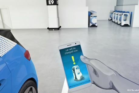 El robot recarga vehículos eléctricos Volkswagen se puede instalar en cualquier aparcamiento